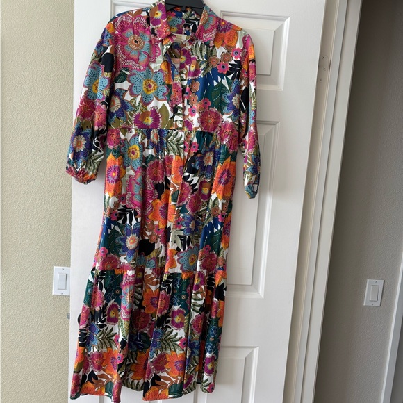 Anthropologie Bettina tiered midi dress by Maeve - Picture 3 of 7